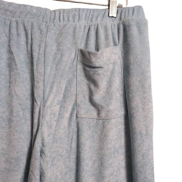 NWT Andie Crop Pant CABLU Light Blue Drawstring Elastic Waist Lounge S - Picture 6 of 11